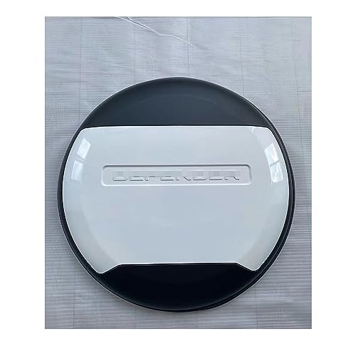 Spare Tire Tyre Wheel Cover Protector Plastic White Fits for LR Defender 90 110 130 2020 2021 2022 2023 2024