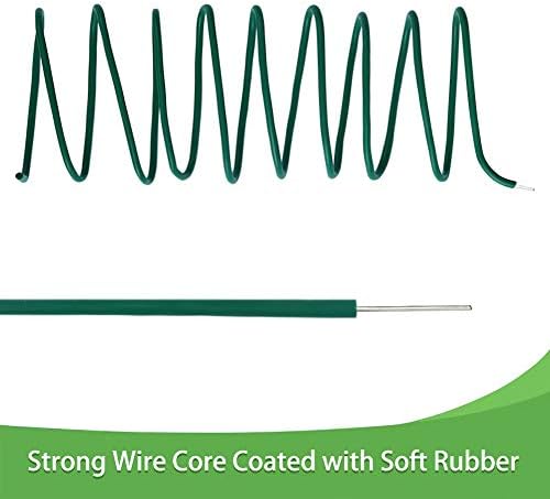tenn well 3.5mm Garden Wire, 52 Feet Soft Plant Twist Ties Wires for Gardening Climbing Plants, Vines, Shrubs and Flowers (Green)