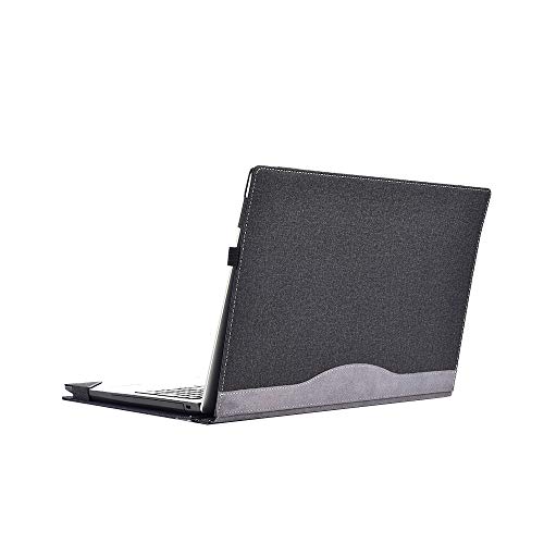 Honeymoon Compatible with Lenovo IdeaPad 330-15/320-15/310-15Case 15.6 Inch,PU Leather Hard Shell Case Cover for IdeaPad 520-15 Laptop 15",Black
