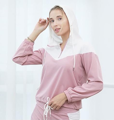 Zetiy Workout Sets For Women 5 Pcs Yoga Outfits Running Fitness Activewear Tracksuit Sets - Pink - Xl #TOP4