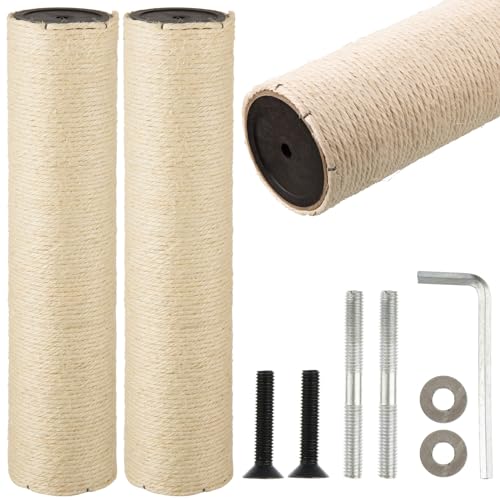 Image of 2 Pcs Cat Scratch Post Replacement 15.75x3.54 Inch
