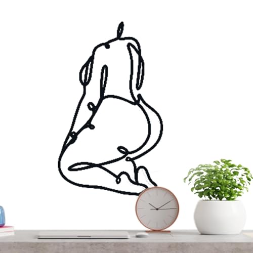 Décor mural minimaliste art en ligne et impression design de dos - 2