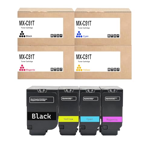 Toner MX-C51T reconditionné haute netteté pour Sharp MX-C507P