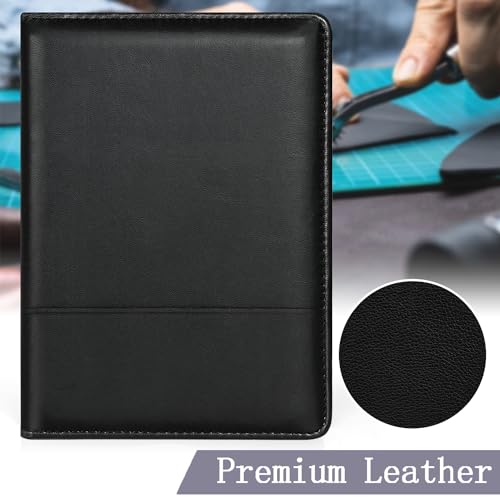 Image of Gorbado Padfolio /Portfolio Binder, Mini Padfolio Portfolio Binder 5 x 8 Legal Writing Pad, A5 Document Organizer Folder for Men Women, Black.
