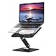 BESIGN LSX7 Laptop ständer mit 360 Drehbarer Basis, Verstellbarer ergonomischer Notebook-Ständer, Laptop ständer kompatibel mit 10-15.6 Laptops (Schwarz)