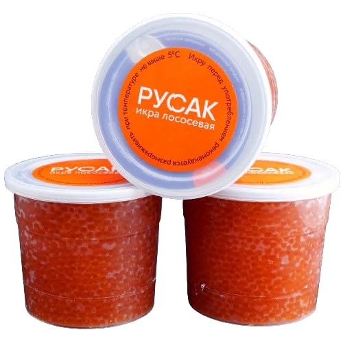 Gorbuscha Lachskaviar 1. Wahl (roter Kaviar - Caviar) AAA Grade nicht pasteurisiert (2 x 530g)