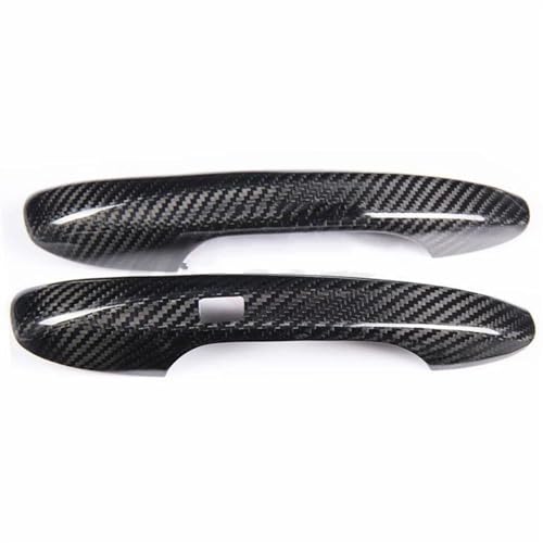 Manija de puerta exterior RHD con acabado en fibra de carbono real para Benz GLC y GLE