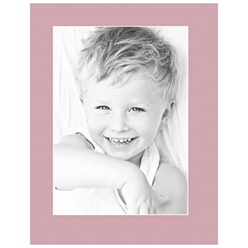 10x14 Soft Pink / Seashell Custom Mat for Picture Frame with 6x10 opening size (Mat Only, Frame NOT Included)