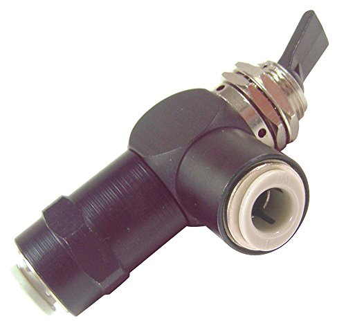 Pneumadyne F11-30-66, 3-Way Normally Closed Valve, Momentary Toggle, 1/4 Push-in Input, 1/4 Push-in Output