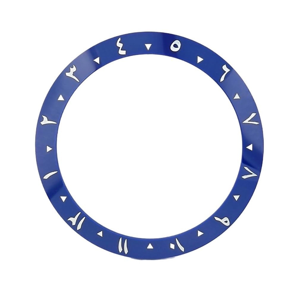 1 pezzo di lunetta dell'orologioLunetta arabaAnello dell'orologioParti da uomo in ceramica da 38 mmAccessori di ricambio
