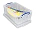 Really Useful Plastic Storage Box 12 Litre Clear