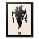 Print Enmarcado The Mandalorian basada en la mágnifica saga Star Wars. Print perfecto para una decoracion Star Wars ideal. Producto 100% oficial