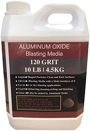 Aluminum Oxide - 10 LBS - Medium to Fine Sand Blasting Abrasive Media for Blasting Cabinet or Blasting Guns. #120 GRIT