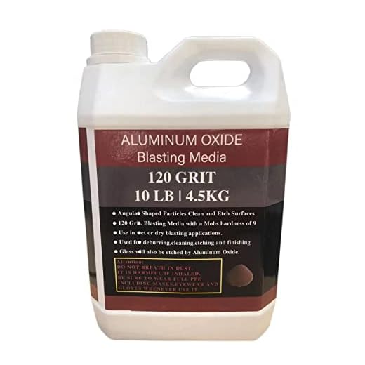 Aluminum Oxide - 10 LBS - Medium to Fine Sand Blasting Abrasive Media for Blasting Cabinet or Blasting Guns. #120 GRIT