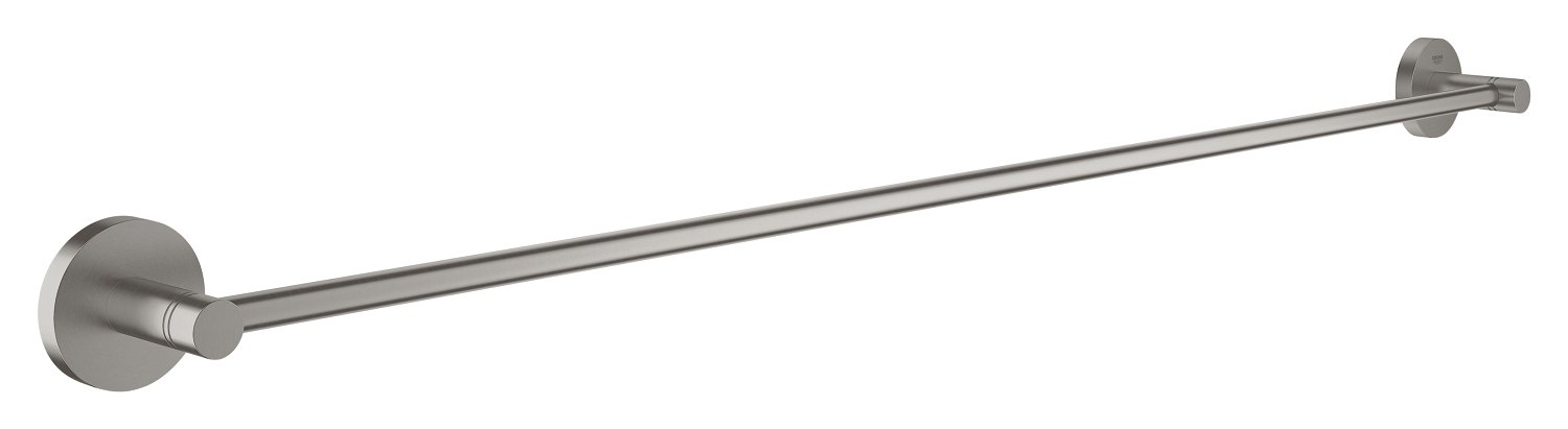 Grohe Super Steel Essentials Towel Rail (800Mm) German Engineered, Metal In Stainless Steel-Look And With Concealed Fastening 40386Dc1
