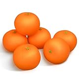 Lorigun 6 Piezas de Naranjas Artificiales mandarinas realistas Frutas Falsas decoración para el hogar Mesa de Cocina