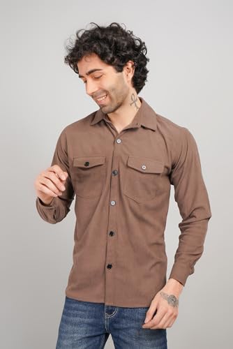 Image of Men's Full Sleeve Shirt | Regular Fit with Double Pockets | Stylish Catrize Casual & Formal Wear for Men