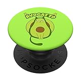 maglia gatto carino amanti avocado e gatto avogatto popsockets popgrip intercambiabile