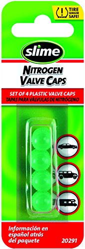 Slime 20291 Green Plastic Valve Caps