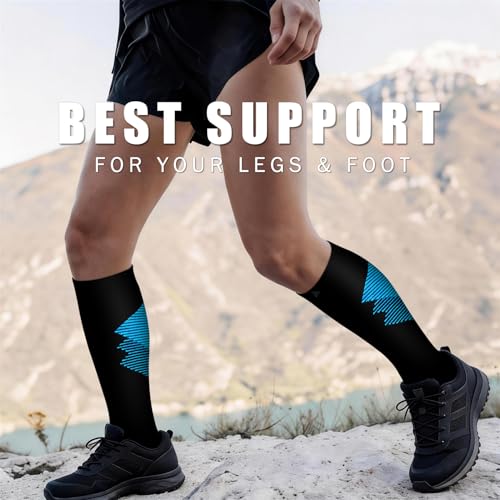 Image of Copper Compression Socks for Women & Men (6 pairs) - Best Support for Nurses, Running, Hiking, Recovery
