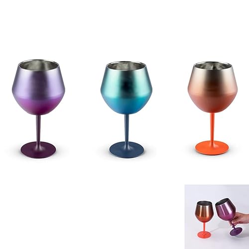 3pcs Stainless Steel Wine Tumbler,Detachable Stainless Steel Wine Glasses,420ml,for Outdoor Activities,Travel,Camping,for Cocktails,Or Any Drink,Providing A Secure and Delightful Drink Experience