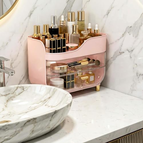 Crystal Clear Makeup Organizer with Large Drawers - image 7