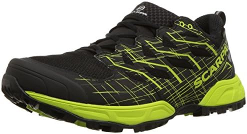 Scarpa Mens Neutron 2 GTX Trail Running Shoe, Black/Green Tender, 40 Medium EU (7.5 US)
