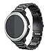 Anrir Compatible for Garmin Vivoactive 3 Watch Band, 20mm Stainless Steel Watch Strap for Garmin Forerunner 645/Forerunner 245/Samsung Galaxy Watch 42mm/ Galaxy Watch Active 40mm Smart Watch - Black