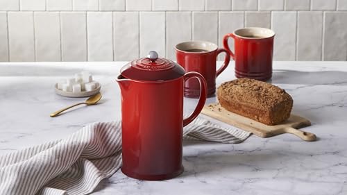 Image of Le Creuset Stoneware French Press, 34 oz., Licorice