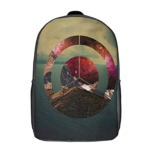 Sac à dos d'école imprimé 3D confortable et résistant 17 pouces