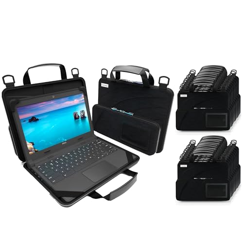 13-14 inch Chromebook protective hard case with accessory pouch
