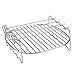 Double Layer Baking Grill, BBQ Rack Grill Rack Stainless Steel Replacement BBQ Rack with Double Layer Skewers Baking Tray Cooling Rack for Baking Non Stick Tray