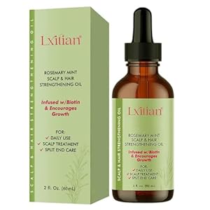 Aceite de Romero para el Cabello, Aceite Romero Cabello, Rosemary Oil Hair Growth, Orgánico Rosemary Mint Oil, Aceite de Romero 100% Puro y Natural, Aceite Esencial Romero Nutre el Cuero Cabellud 60ML