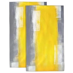 Grey and Yellow Abstract
