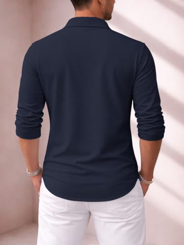 Image of Noble Monk Men's Full Sleeve Shirt | Casual Formal Button Down Top | Regular Fit Stylish Wear | Comfortable Everyday Apparel