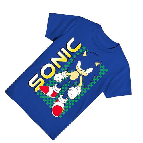 SEGA Boys Sonic The Hedgehog Shirt - Sonic, Tails, and Knuckles - The Hedgehog Trio - Official T-Shirt4