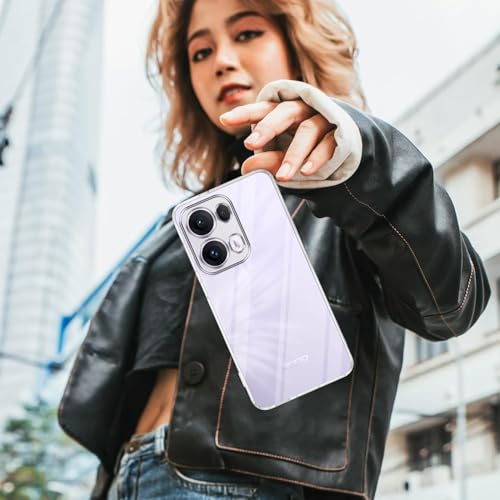 Image of Jkobi Back Cover for Oppo Reno13 Pro 5G | Oppo Reno 13 Pro 5G (Silicone Clear Shockproof Case with Camera Protection | Soft and Flexible | Transparent)