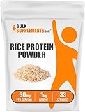 BULKSUPPLEMENTS.COM Organic Rice Protein Powder - Unflavored Protein Powder, Plant Protein Powder - Vegan Protein Powder, Dairy Free & Gluten Free - 30g per Serving, 1kg (2.2 lbs)