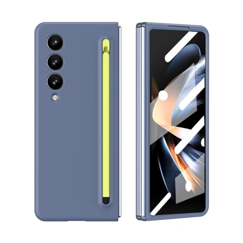 Samsung Galaxy Z Fold 4 5GΉ̒^yʃP[XAt{fB̊ȕیdbP[X[h~][h~]XN[veN^[Syz_[t(Blue+Green Pen)