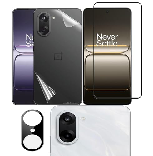 Image of Tempered Glass Screen Protector Compatible for OnePlus Nord CE5 | Front And Back Screen Guard With camera lens protector (Nord CE5, Combo)