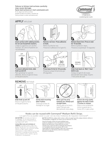 Command Medium Designer Hooks Multi-Pack, 6 Hooks, 12 Strips - image 9