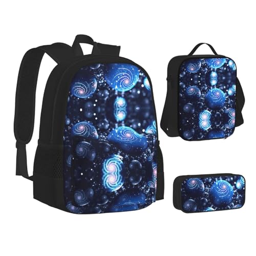 Spiritual Art Print 3 Piece Set Backpack, Lunch Bag, Pencil Case, Cute Sturdy For College And Travel2