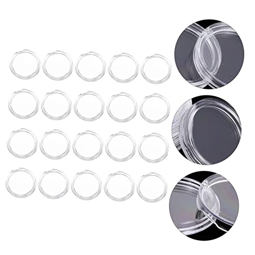 Caja plástica transparente para monedas 100 unidades miniatura 5