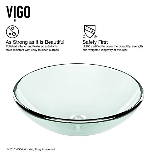 Vigo Crystalline 16.5 Inch Diameter Over The Counter Freestanding Matte Stone Round Vessel Bathroom Sink In Iridescent - Sink For Bathroom Vg07074 #TOP4