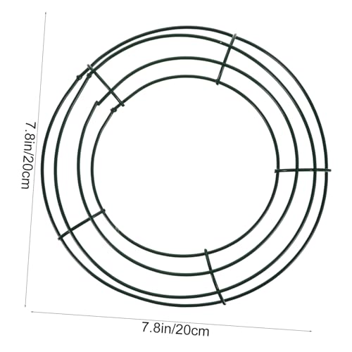 LIFKICH 5個クリスマスリースフレーム 属製 丈夫なワイヤーリング リースメイキング用品 ウェディングや季節飾りに
