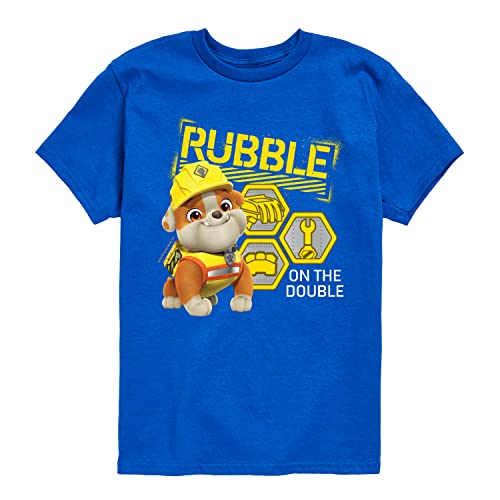 HYBRID APPAREL - Paw Patrol - Rubble & Crew - Rubble On The Double - Toddler & Youth Short Sleeve Graphic T-Shirt