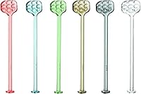 Guzzini - Tiffany, Set 6 Cocktaillöffel - Verschiedene Farben, 3,8 x 3,8 x h22,5 cm - 10790052