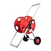 Produktbild Grafner Schlauchwagen für Gartenschläuche mit Rädern und Drehgriff, leichtes und stabiles Metall-Gestell, für bis zu 45 Meter Schlauch (1/2), incl. Schlauch-Anschlusstücke (klick-Anschluss)