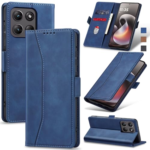 Image of Jasonyu Flip Wallet Case for Moto G Stylus 5G (2026),Blue