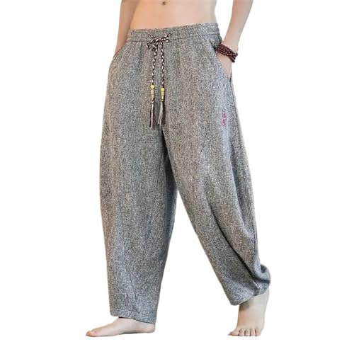 Pantalon de jogging brodé avec finitions vintage et coupe Harlem haut de gamme
